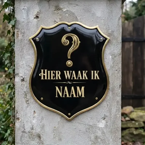 Gepersonaliseerd Waakbord Schild met Hond en Naam