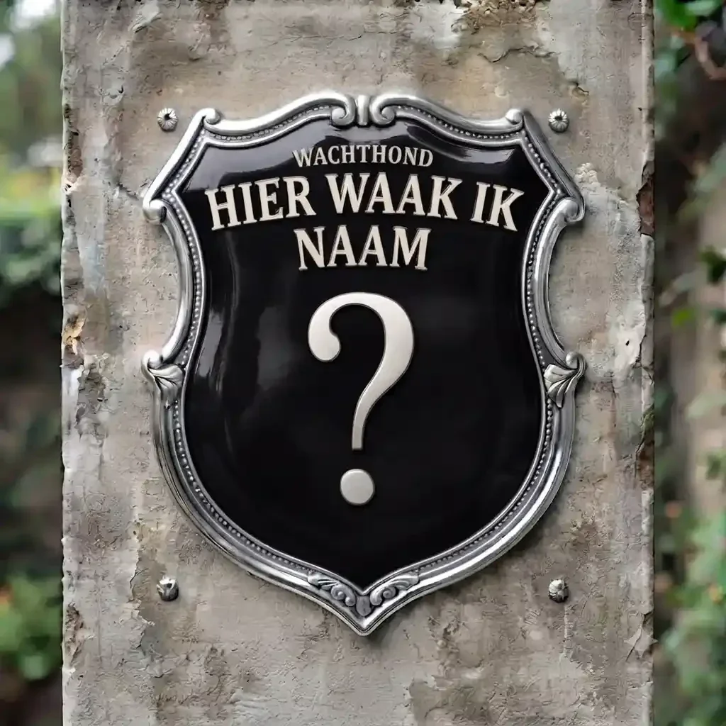 Gepersonaliseerd Waakbord Schild met Naam