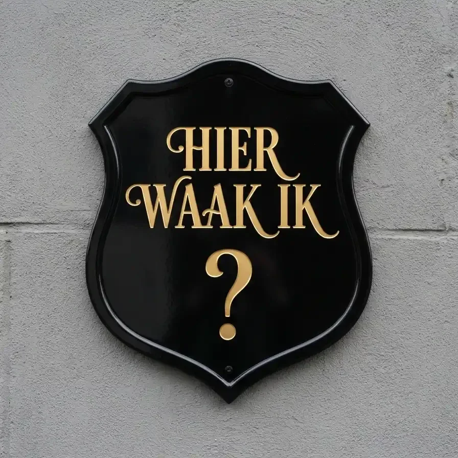 Gepersonaliseerd Waakbord Schild met Eigen Hond