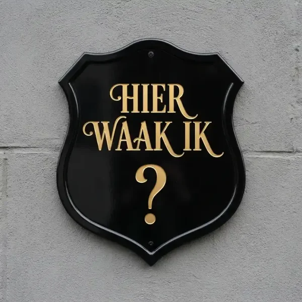 Gepersonaliseerd Waakbord Schild met Eigen Hond