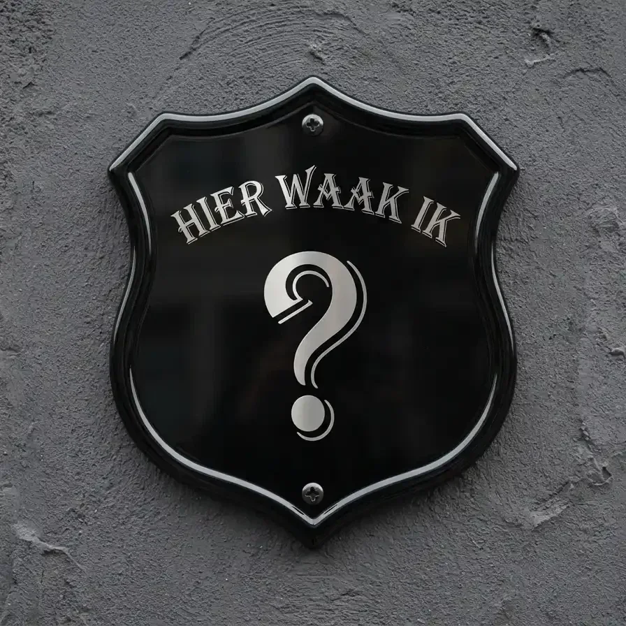 Gepersonaliseerd waakbord acryl hond en naam