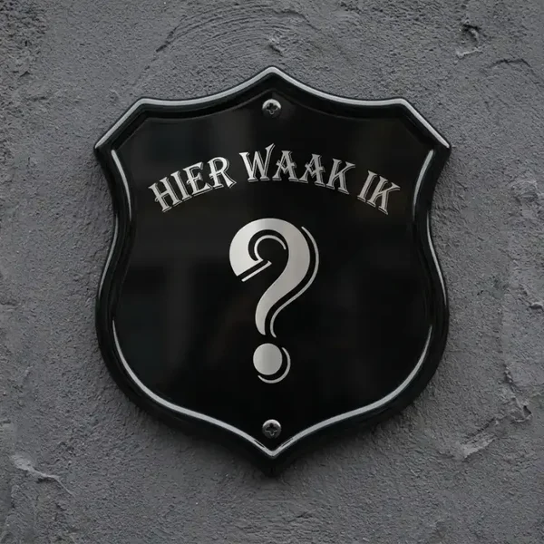 Gepersonaliseerd waakbord acryl hond en naam