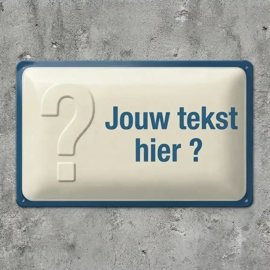 Gepersonaliseerd Metalen Waakbord met Eigen Hond en Tekst