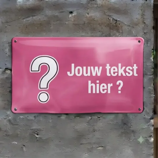 Persoonlijk Waakbord met Eigen Hond en Tekst - Vol Metaal