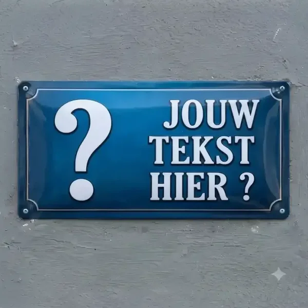 Persoonlijk Metalen Waakbord met Eigen Hond en Tekst
