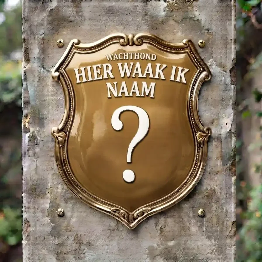 Gepersonaliseerd Waakbord Schild Acryl met Eigen Hond