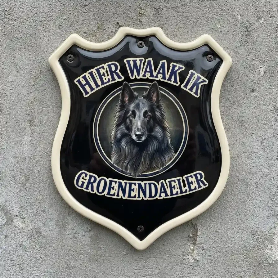 Waakbord Groenendaeler Schild Acryl 4mm
