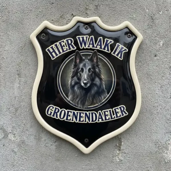 Waakbord Groenendaeler Schild Acryl 4mm