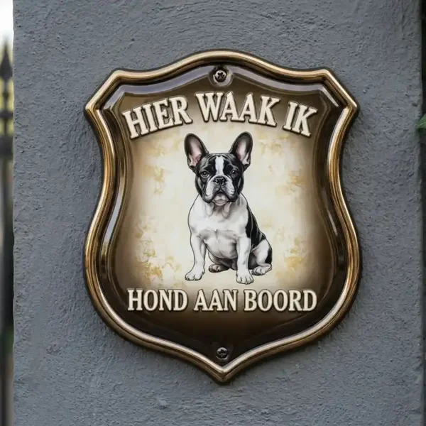 Franse Bulldog Waakbord 4mm Acryl