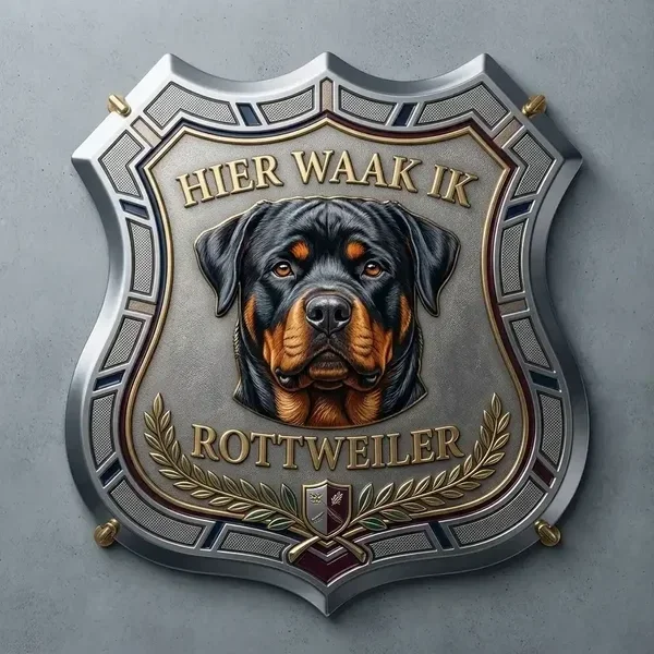 Waakbord Rottweiler Schild
