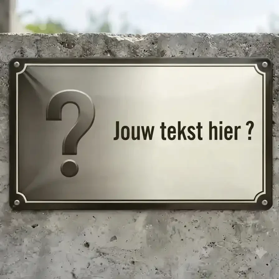 Gepersonaliseerd Metalen Waarschuwingsbord