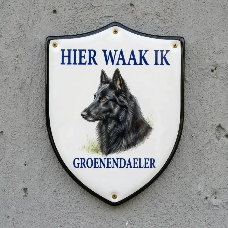 Groenendaeler Waakbord Schild 4mm Acryl