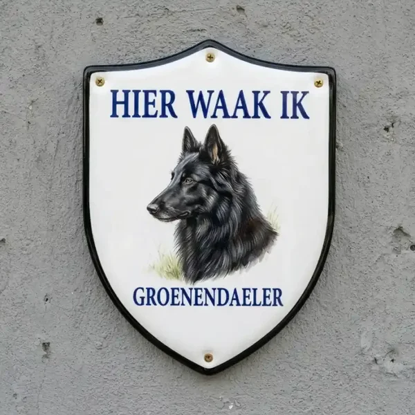 Groenendaeler Waakbord Schild 4mm Acryl
