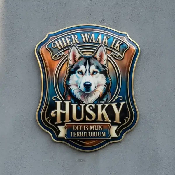 Waakbord Husky - Acryl 4mm