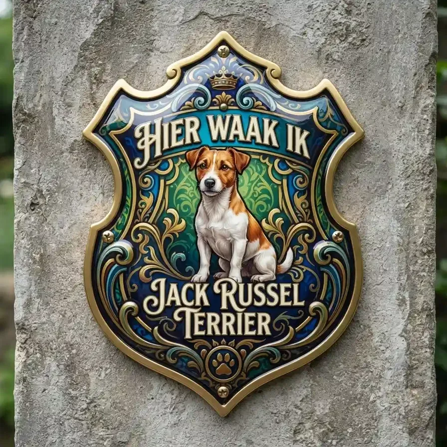 Waakbord Jack Russel Acryl 4mm