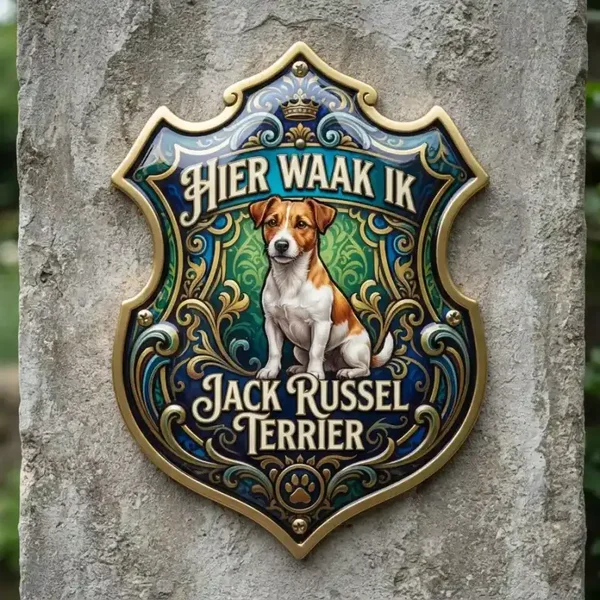 Waakbord Jack Russel Acryl 4mm