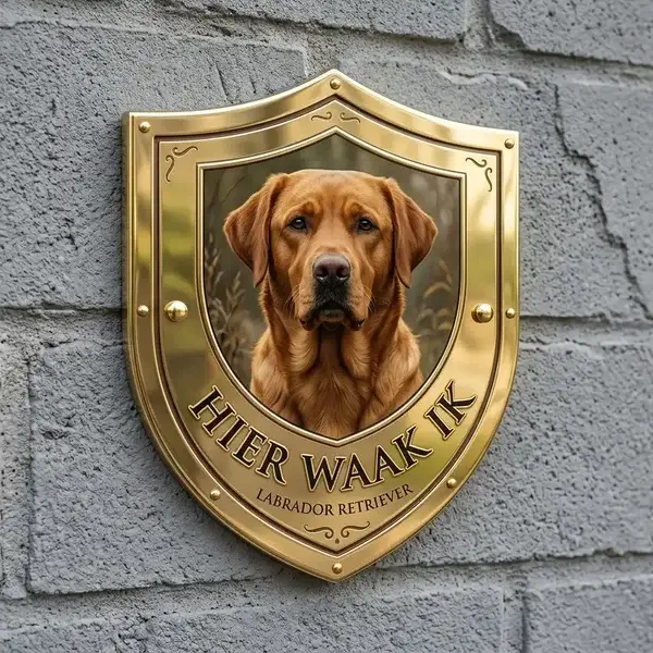 ​Waakbord Labrador Retriever - Luxe Goudlook