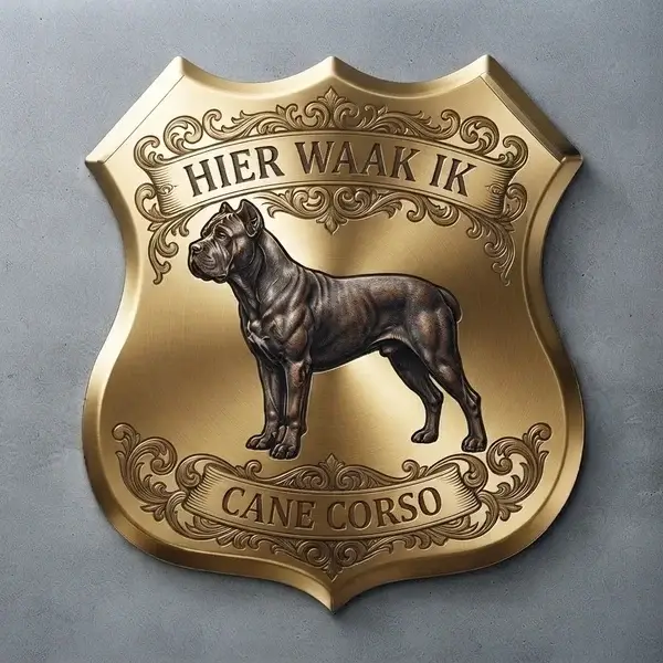Acryl Waakbord Cane Corso – Luxe Schild 5mm