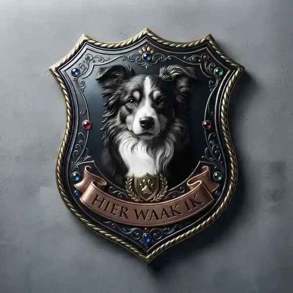 Waakbord Border Collie Schild - Acryl 4mm