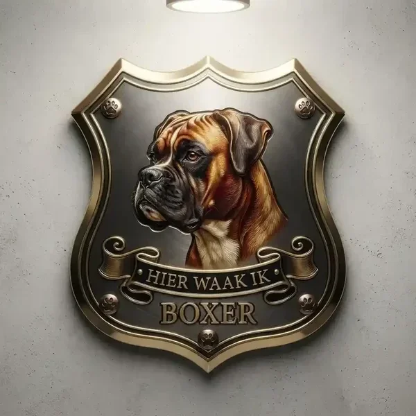 Waakbord Boxer Schild - Acryl 4mm