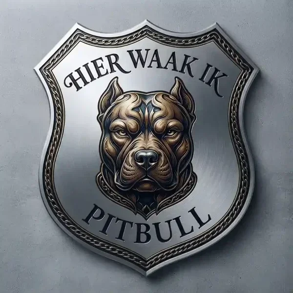 Waakbord Pitbull Schild - Acryl 3mm