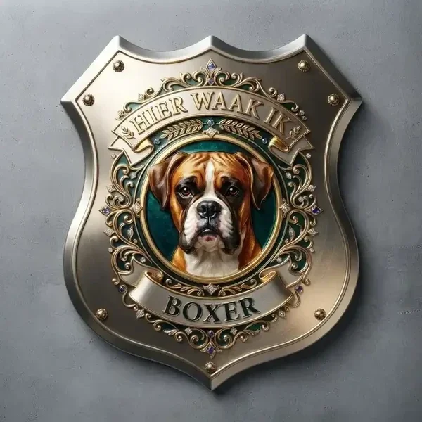 Luxe Waakbord Boxer - Acryl Schild
