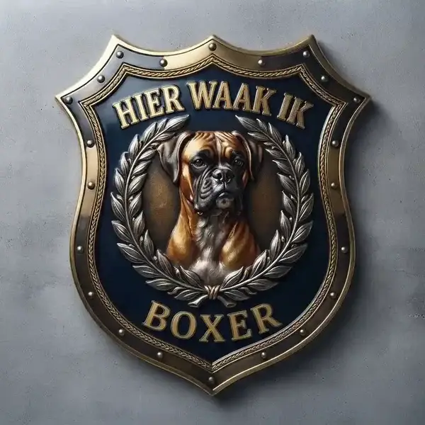 Waakbord Boxer Schild – Acryl 4mm