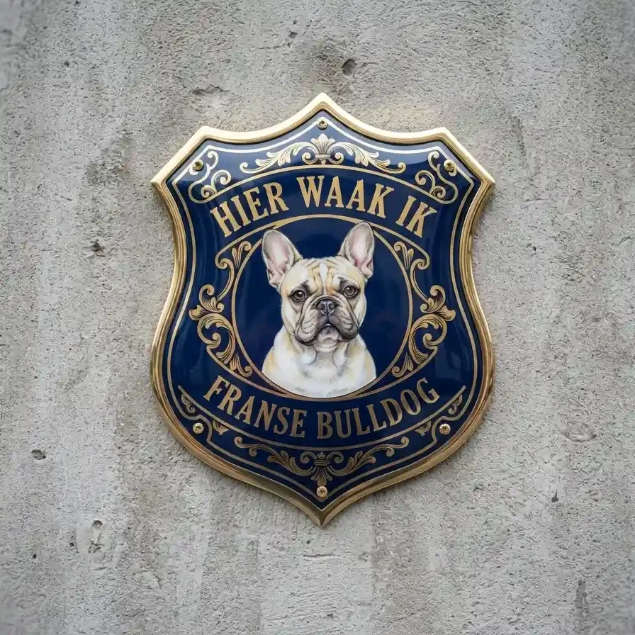 Franse Bulldog Waakbord 4mm Acryl | Waakborden.be