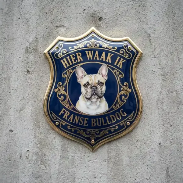 Franse Bulldog Waakbord 4mm Acryl | Waakborden.be