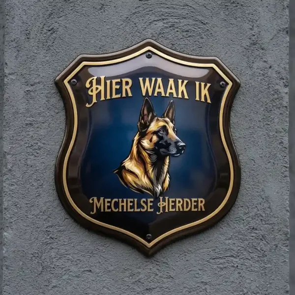Waakbord Mechelse Herder - Acryl Schild