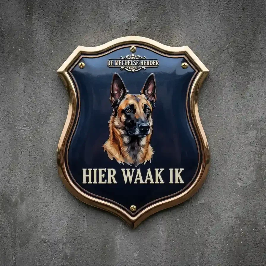 Mechelse Herder Waakbord Schild - Acryl 4mm