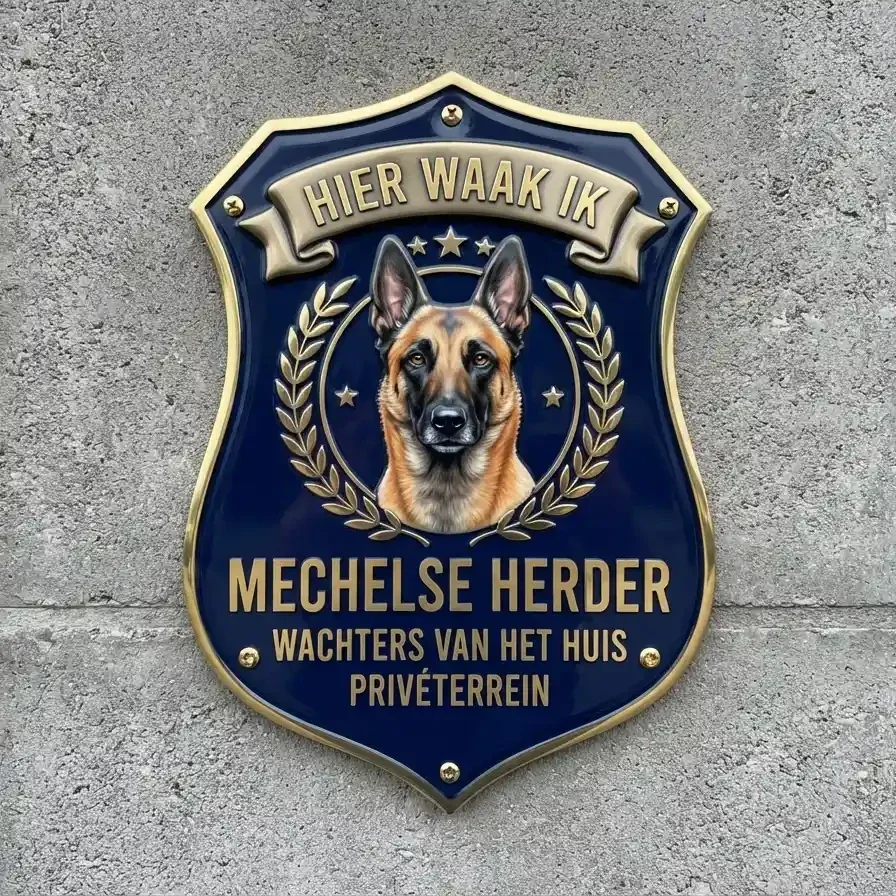 Waakbord Mechelse Herder Schild - Acryl 4mm