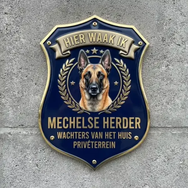 Waakbord Mechelse Herder Schild - Acryl 4mm