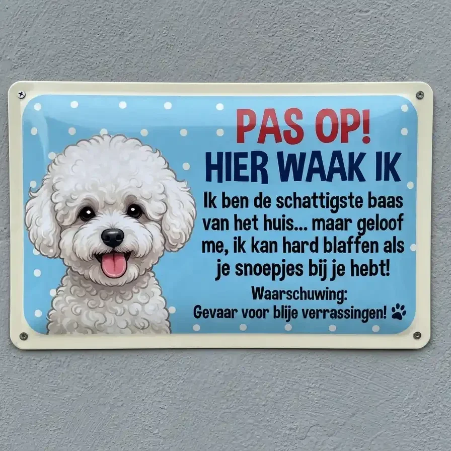Bichon Frisé Waakbord - 6 Designs