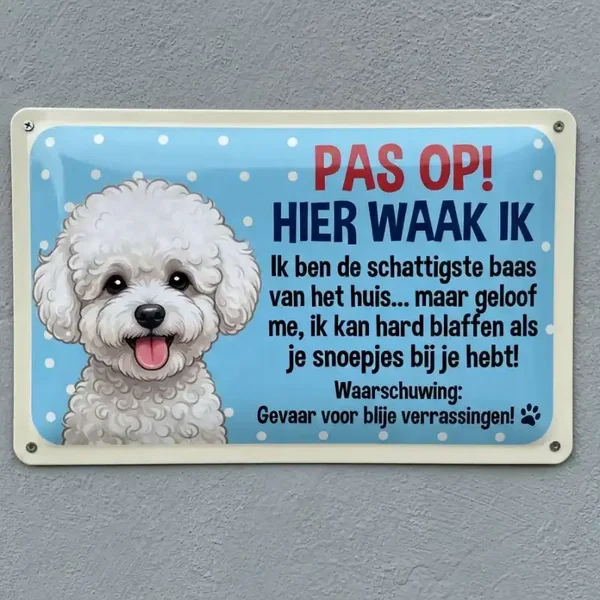 Bichon Frisé Waakbord - 6 Designs