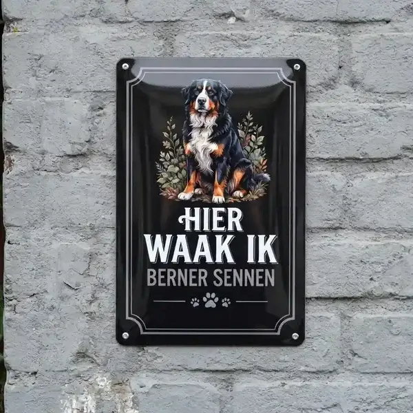 Waakbord Berner Sennen – Vol Metaal