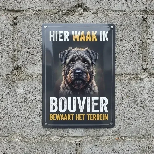 Metalen Waakbord Bouvier