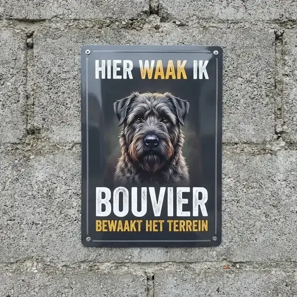 Metalen Waakbord Bouvier