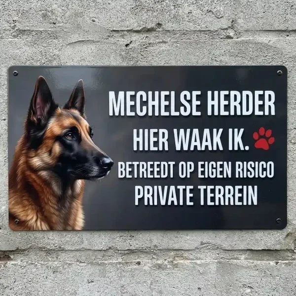 Waakbord Mechelse Herder