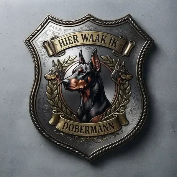 Waakbord Dobermann Schild