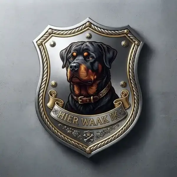 Waakbord Rottweiler Schild