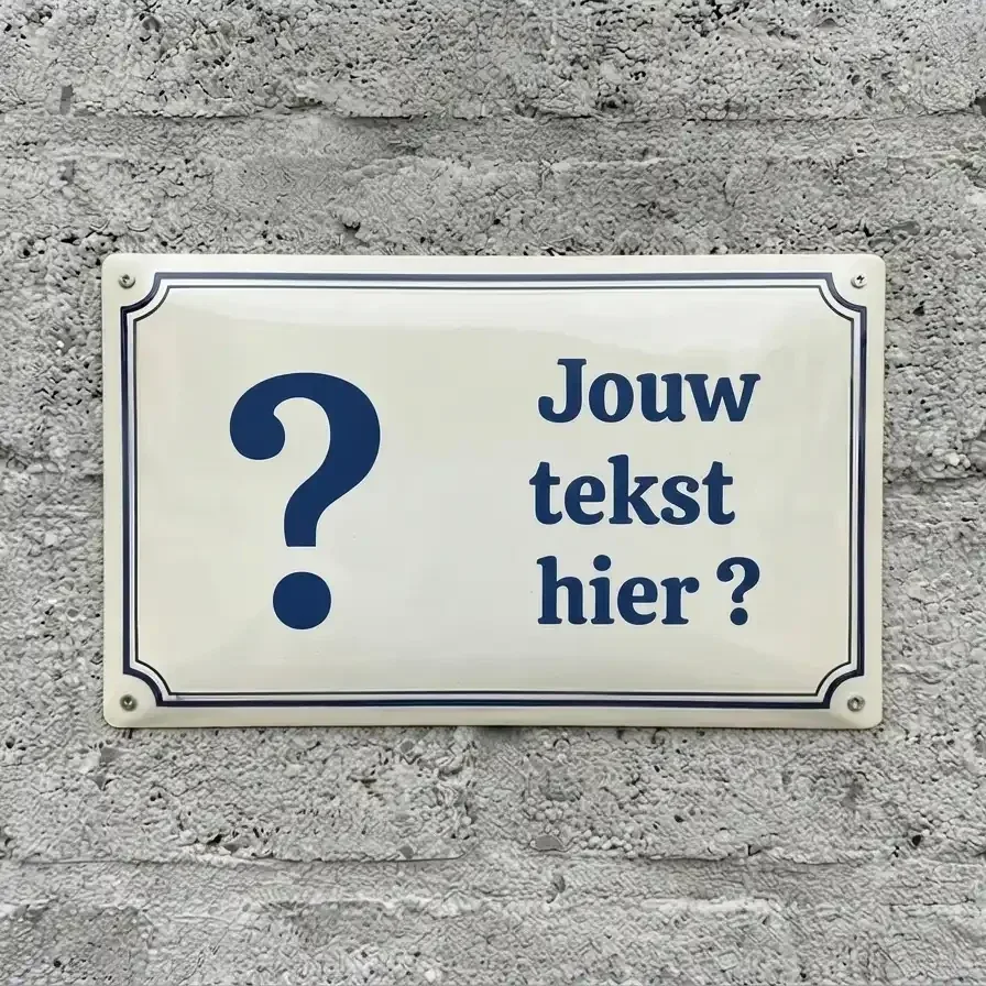 Persoonlijk Waakbord met Eigen Hond en Tekst - Vol Metaal