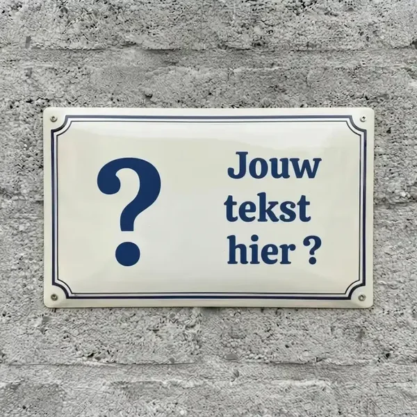 Persoonlijk Waakbord met Eigen Hond en Tekst - Vol Metaal