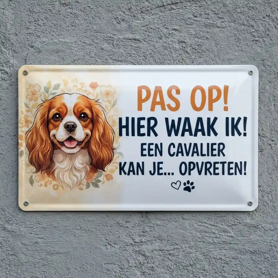 Cavalier King Charles Waakbord 7 designs