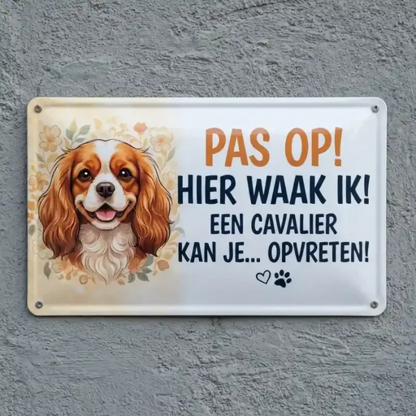 Cavalier King Charles Waakbord 7 designs