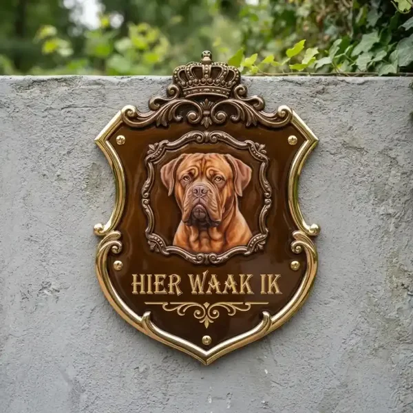 Waakbord Bordeauxdog Schild Luxe - 25x30 / 35x40