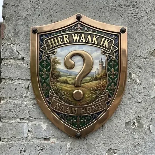 Gepersonaliseerd Waakbord Schild