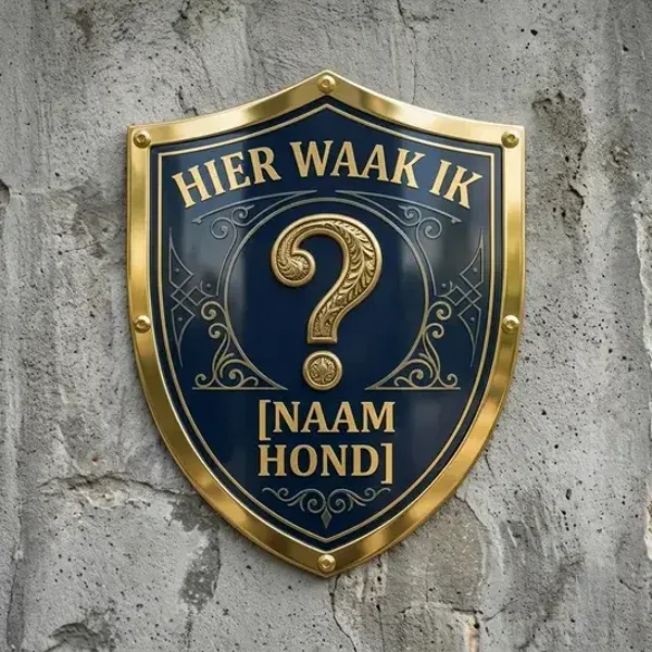 Gepersonaliseerd Waakbord Schild - 4mm