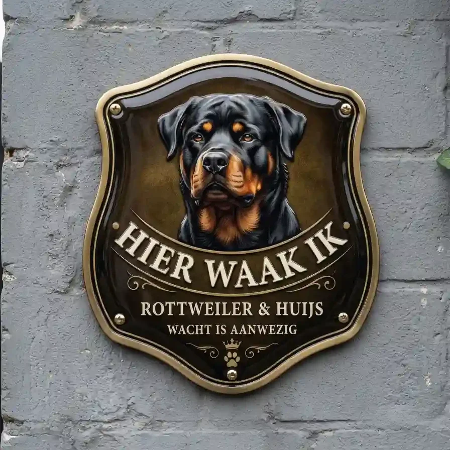 Waakbord Rottweiler Schild - Acryl 4mm