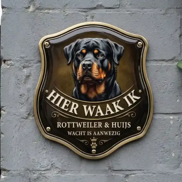 Waakbord Rottweiler Schild - Acryl 4mm